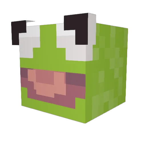 EyeFloaty Minecraft avatar head, 3D render