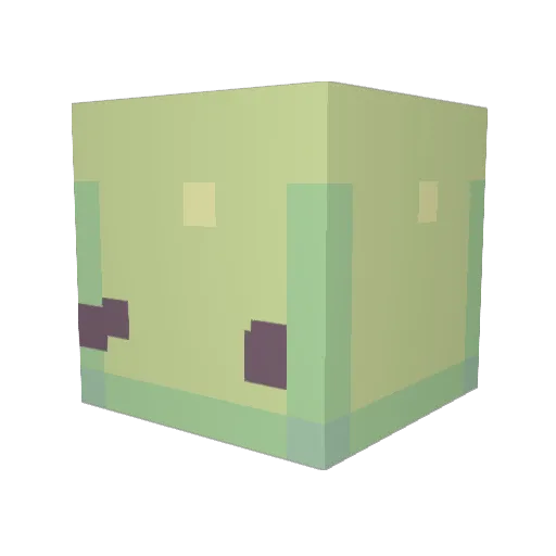 EyeKnow Minecraft avatar head, 3D render