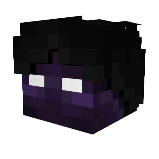 EyeOfCrow Minecraft avatar head, 3D render