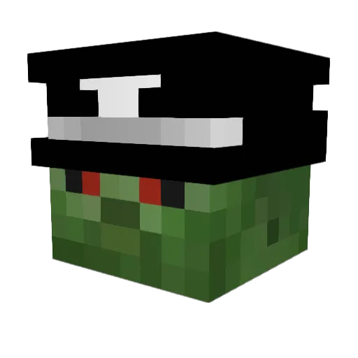 EyePhucterpuss Minecraft avatar head, 3D render