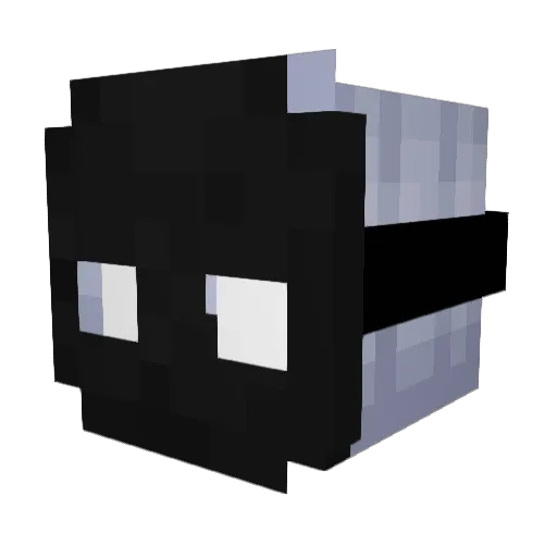 EyeZombie Minecraft avatar head, 3D render