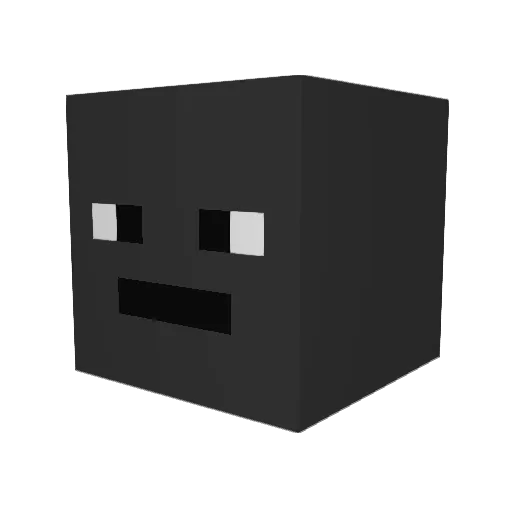 EyedKing Minecraft avatar head, 3D render