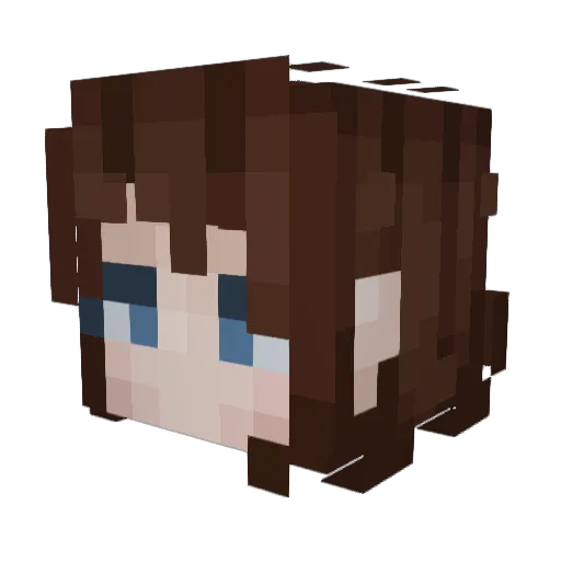 EyedOmally Minecraft avatar head, 3D render