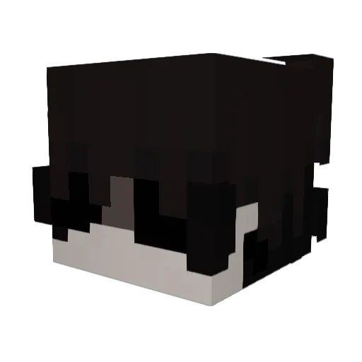 Eyedrop Minecraft avatar head, 3D render