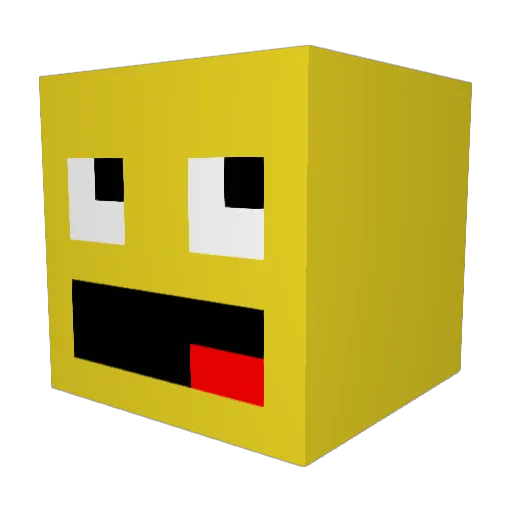 EyelessJoe Minecraft avatar head, 3D render