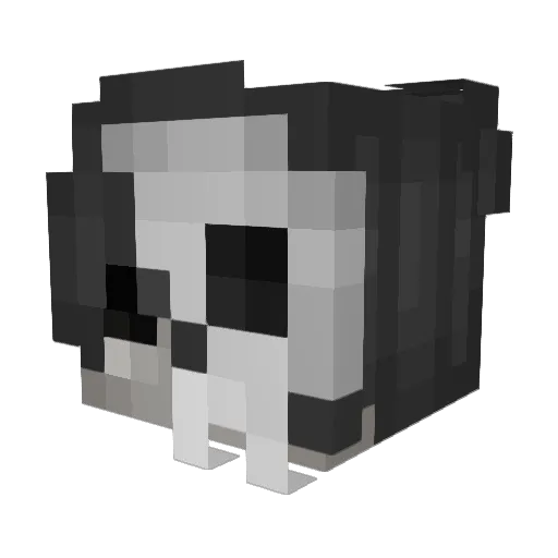 EyelessPenguin Minecraft avatar head, 3D render