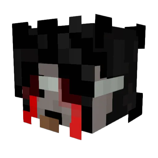 Eyenke Minecraft avatar head, 3D render
