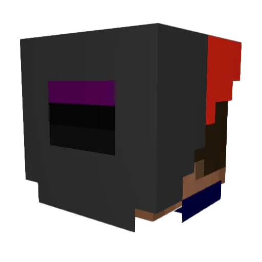 Eyes9000000 Minecraft avatar head, 3D render