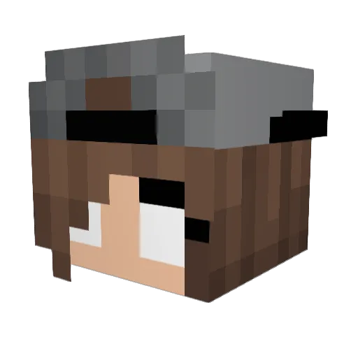 EyesInTheDark27 Minecraft avatar head, 3D render