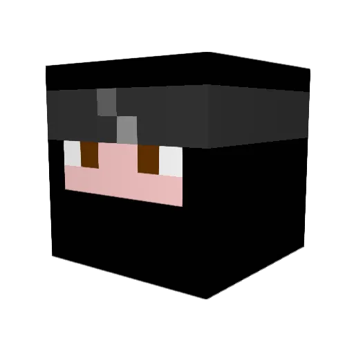 Eyeswallow Minecraft avatar head, 3D render