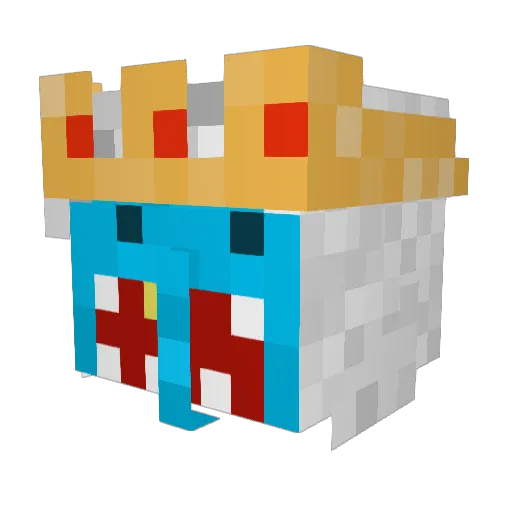 Eyevor Minecraft avatar head, 3D render