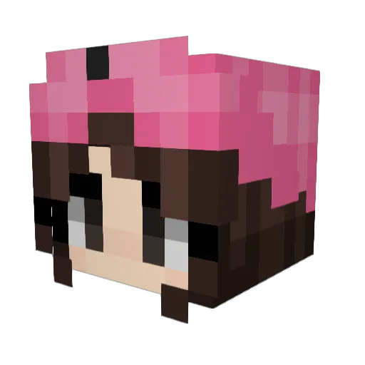 Eykre Minecraft avatar head, 3D render