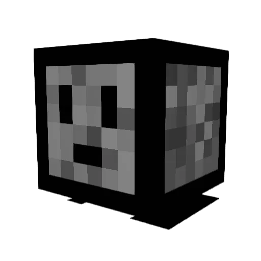 Eylixz Minecraft avatar head, 3D render