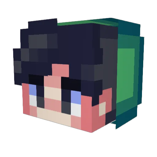 Eylul_K Minecraft avatar head, 3D render