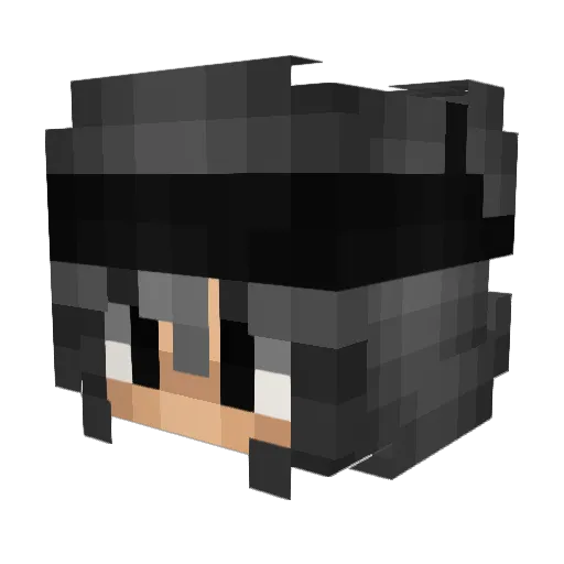 Eyman66 Minecraft avatar head, 3D render