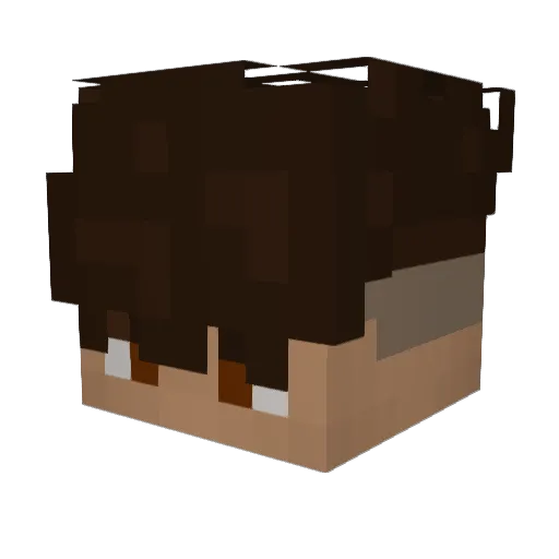EyooDayo Minecraft avatar head, 3D render