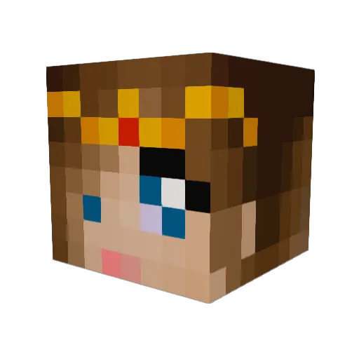 Eyopa_Pendragon Minecraft avatar head, 3D render