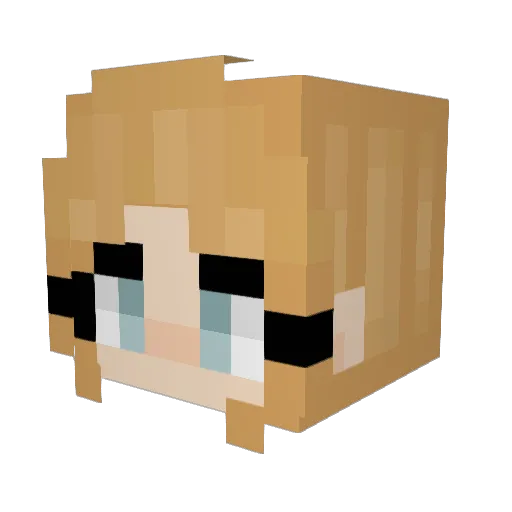 Eypx Minecraft avatar head, 3D render