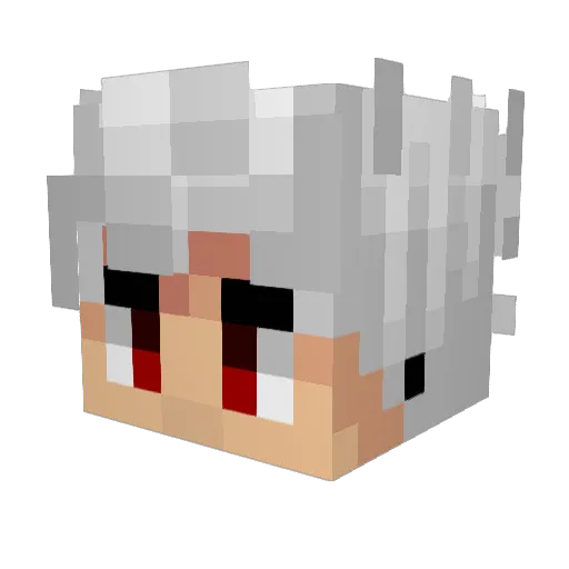 Eyrian Minecraft avatar head, 3D render