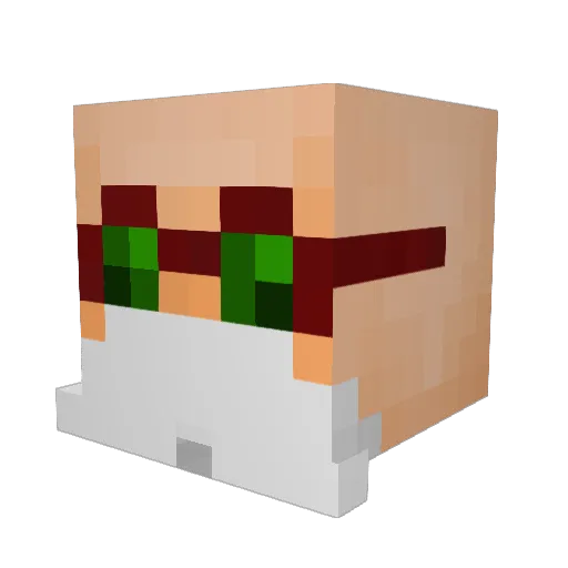 Eyrign Minecraft avatar head, 3D render
