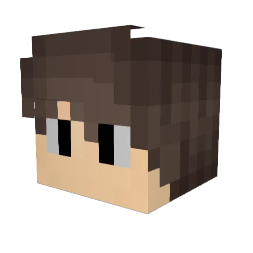 Eyrode Minecraft avatar head, 3D render