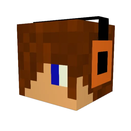 Eys12 Minecraft avatar head, 3D render