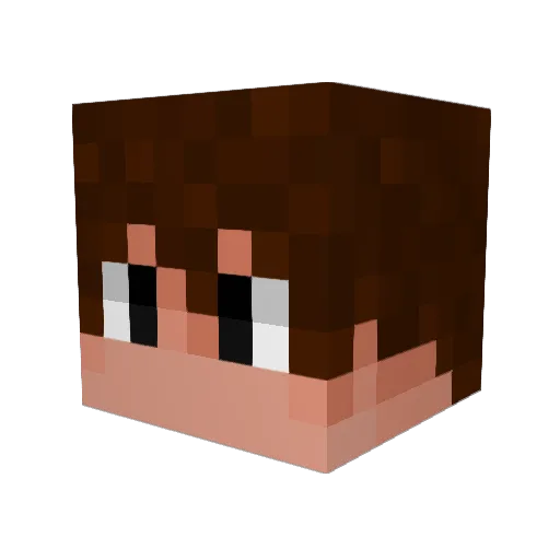 Eysap Minecraft avatar head, 3D render