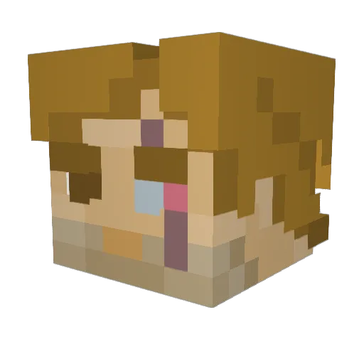 Eyzz99 Minecraft avatar head, 3D render