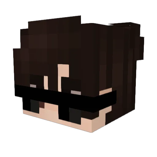 Ez1108 Minecraft avatar head, 3D render