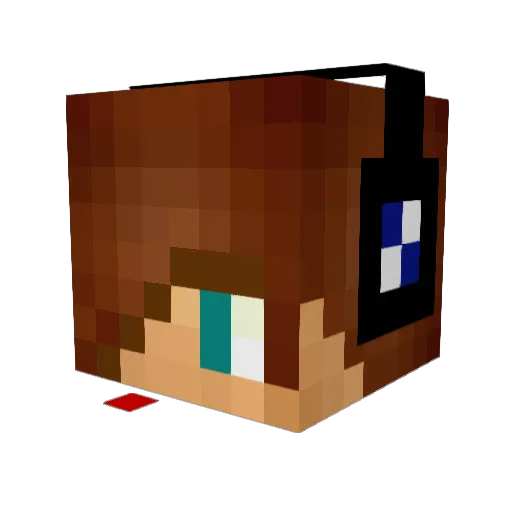 Ez3601 Minecraft avatar head, 3D render