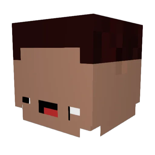 EzAfALT21 Minecraft avatar head, 3D render