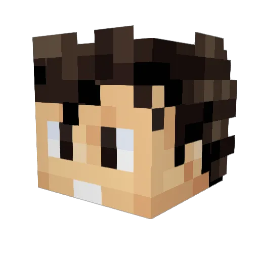 EzByKuno Minecraft avatar head, 3D render