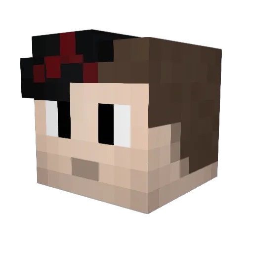 EzClip_ Minecraft avatar head, 3D render