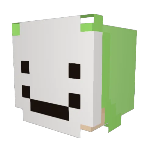 EzFight Minecraft avatar head, 3D render