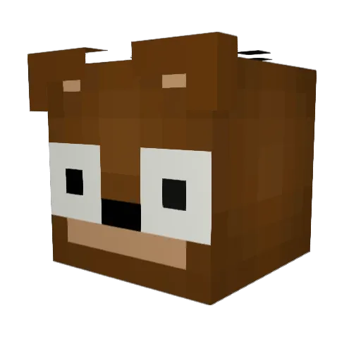 EzKitz Minecraft avatar head, 3D render