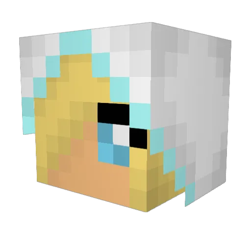 EzLinZ Minecraft avatar head, 3D render