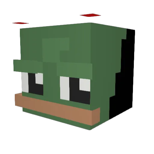 EzPopYou Minecraft avatar head, 3D render