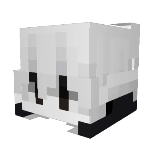 EzUzi Minecraft avatar head, 3D render