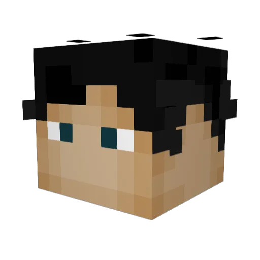 EzWin420 Minecraft avatar head, 3D render