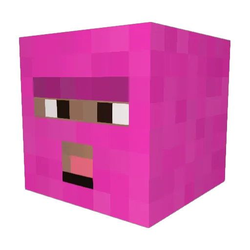 EzWithYou Minecraft avatar head, 3D render