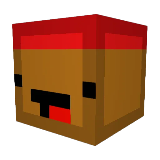 EzWzs Minecraft avatar head, 3D render