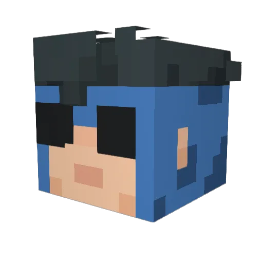 Ez_Ace__ Minecraft avatar head, 3D render