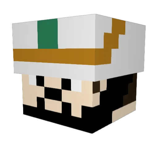 Ez_Mani Minecraft avatar head, 3D render