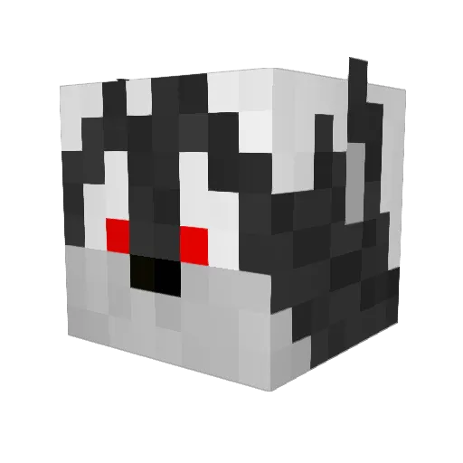 Ezaiany Minecraft avatar head, 3D render