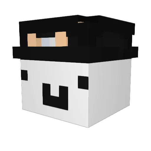 Ezals Minecraft avatar head, 3D render