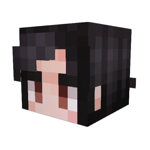 Ezauhuhz Minecraft avatar head, 3D render