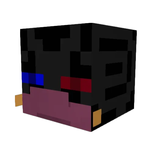 Ezbow Minecraft avatar head, 3D render