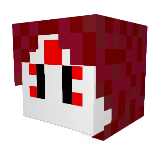Ezcelt Minecraft avatar head, 3D render