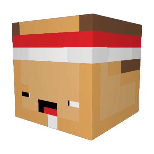 Ezcurrrra Minecraft avatar head, 3D render