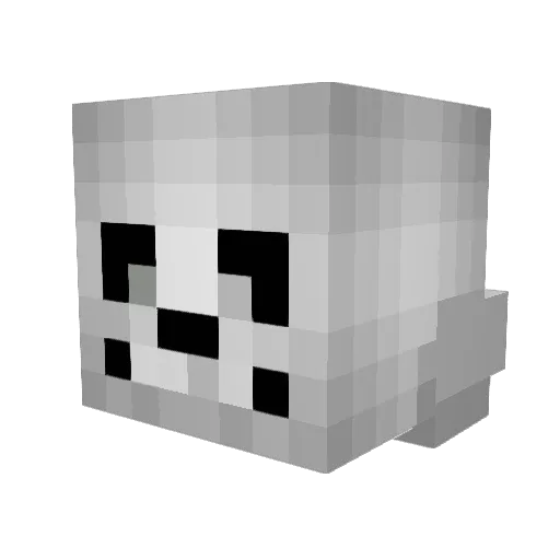 EzePerro Minecraft avatar head, 3D render